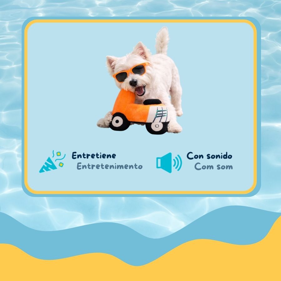 Summer Vibes Peluche Moto Juguete para perros, , large Imagen numero 3